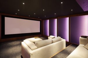 Hometheaterluxuryinteriorcomfortabledivanandbigscreen